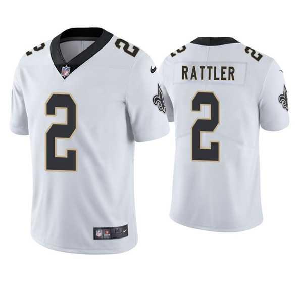 Men & Women & Youth New Orleans Saints #2 Spencer Rattler White 2025 Vapor Limited Stitched Jersey->new england patriots->NFL Jersey